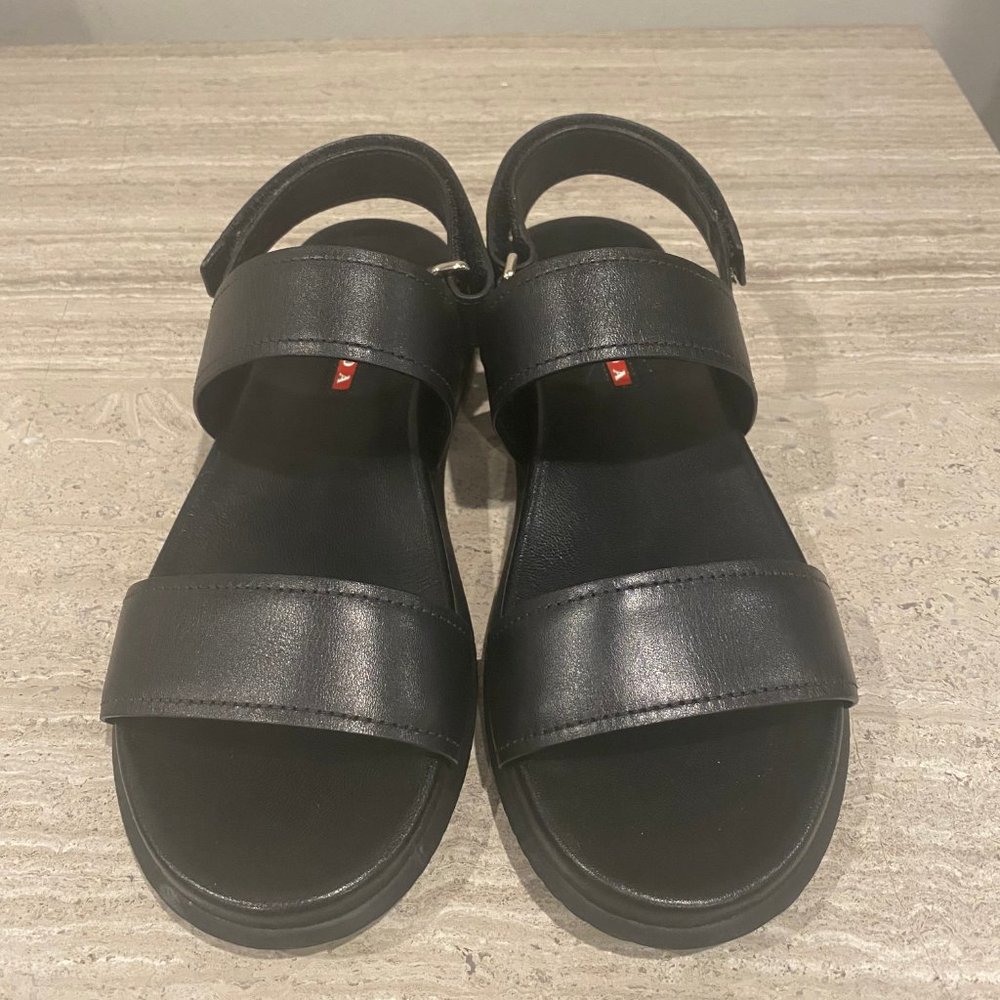 PRADA LEATHER SANDALS - Picture 2 of 6